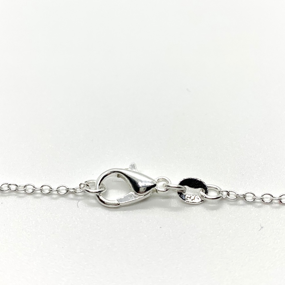 Capri Blue Hexagonal Pendant Necklace - Picture 4 of 4